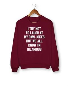 We All Know I'm Hilarious Sweatshirt DK8MA1