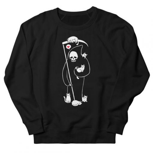 Death Is A Cat Sweatshirt IM23A1
