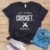 Eat Sleep Cricket T-Shirt EL10A1