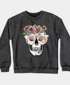 Skull Head Flower Sweatshirt SR8M1