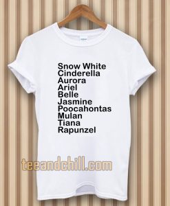 Disney Princeses T-shirt unisex TPKJ3