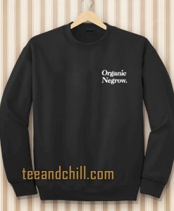 Organic Negrow Sweatshirt Black TPKJ3