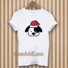 Perro navidad santa claus dibujos animados T-shirt TPKJ3