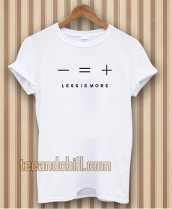 less is more white t-shirt TPKJ3