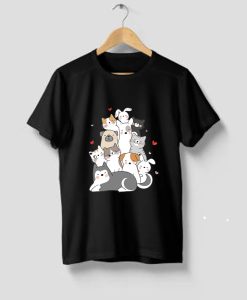 Friendship between cats and dogs T-Shirt TPKJ3