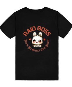Bunny Raid Boss Death By Overly Cute Bunny T-Shirt TPKJ3