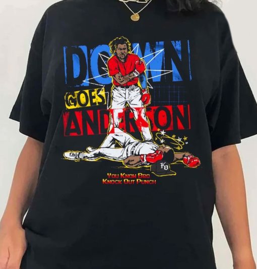 Down Goes Anderson Jose Ramirez Tim Anderson T Shirt