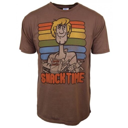 Junk Food Mens Scooby Doo Shaggy Snack Time T-Shirt HR01